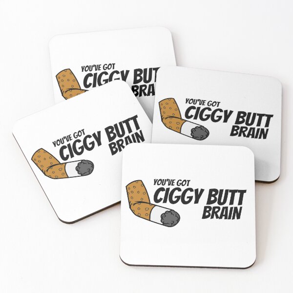 Item preview, CIGGY BUTT BRAIN designed and sold by TheFrogPound.