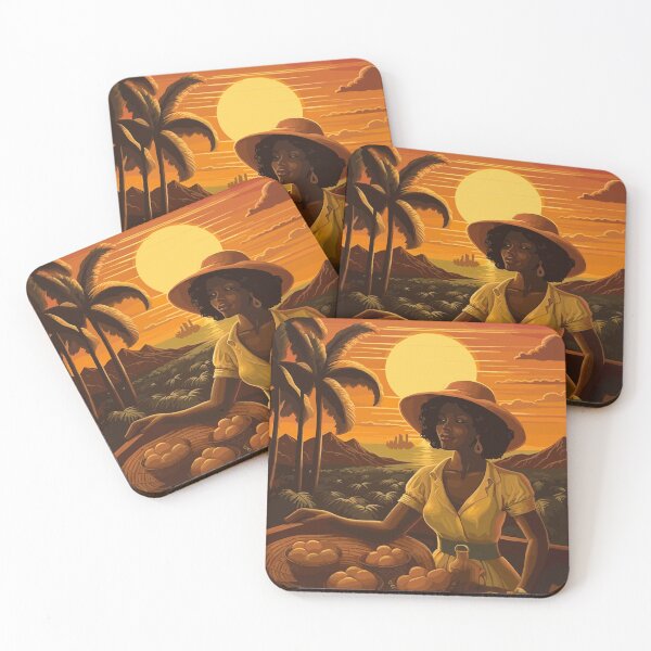 Item preview, Woman at Sunset in Cartagena, Colombia - Illustration designed and sold by ChelaDesigns.