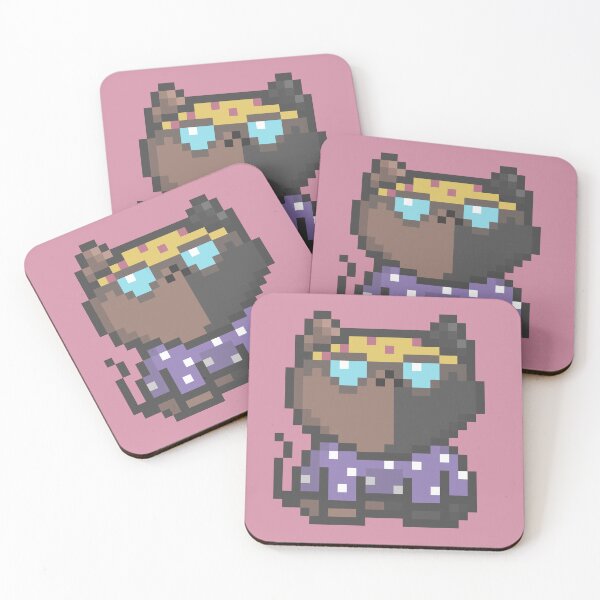 Item preview, Pixel Quiet Two Face Brown Black Cat 99 designed and sold by sosorimaru.
