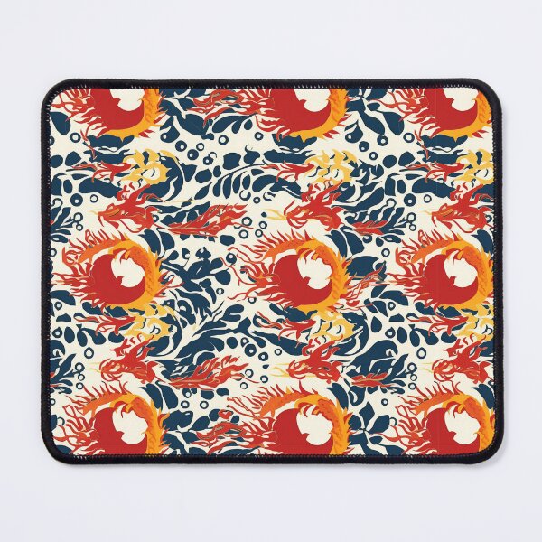 Item preview, Dragonflower no 2, borderless pattern / tessellation designed and sold by evanspatterns.