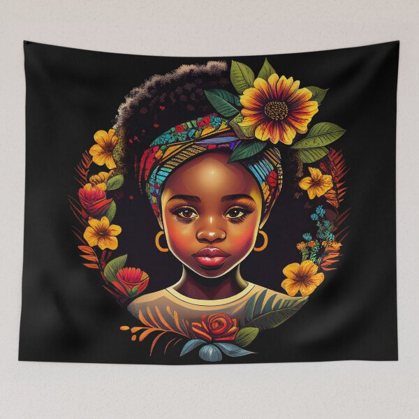 Item preview, Afro-Dorable Fashionista Girl designed and sold by AfroMosaic.
