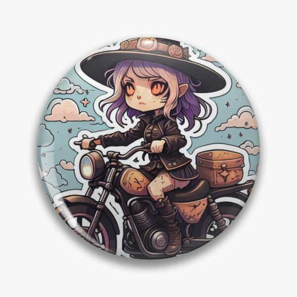 Item preview, Witch on a Motorcycle  designed and sold by Simply-Cryptic.