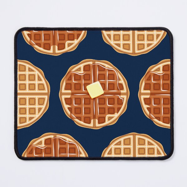 Item preview, waffles - navy blue designed and sold by littlearrow.