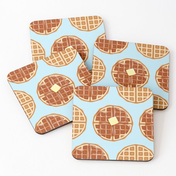Item preview, waffles - light blue designed and sold by littlearrow.