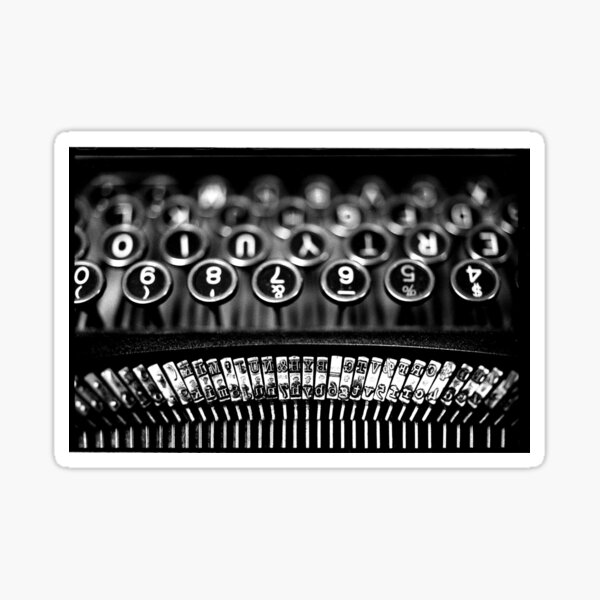 Vintage Typewriter Sticker