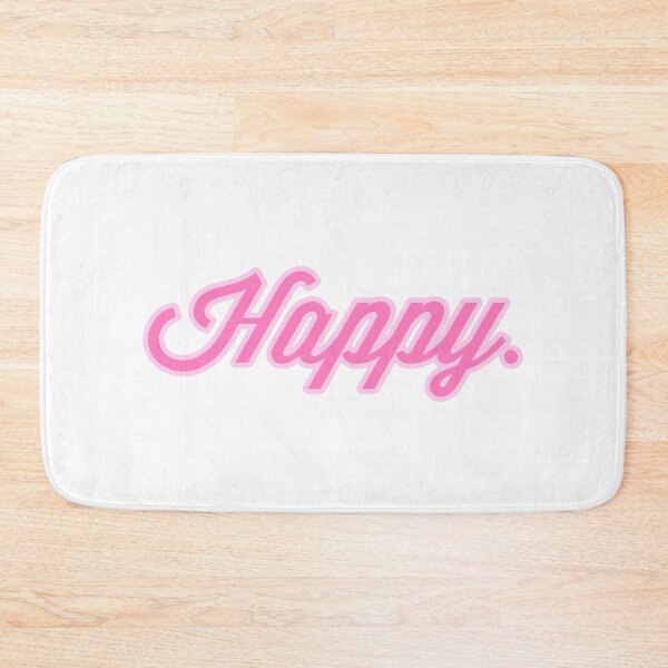 Item preview, Happy Graphic Tee, script, pink designed and sold by HandCraftedArt.