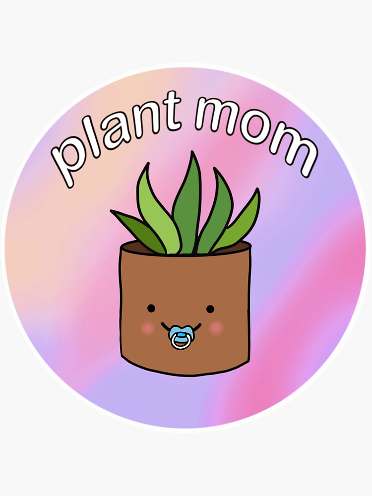 Plant Mom Sticker for Sale by elliemiq