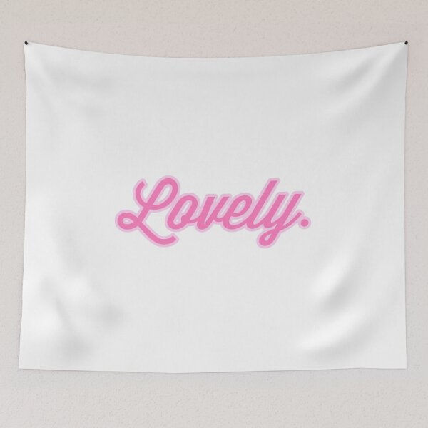 Item preview, Lovely Graphic Tee, script, pink designed and sold by HandCraftedArt.