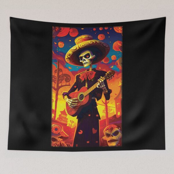Item preview, El Letrista - Día de los Muertos - The Lyricist - Day of the Dead designed and sold by Rickie Pauley.