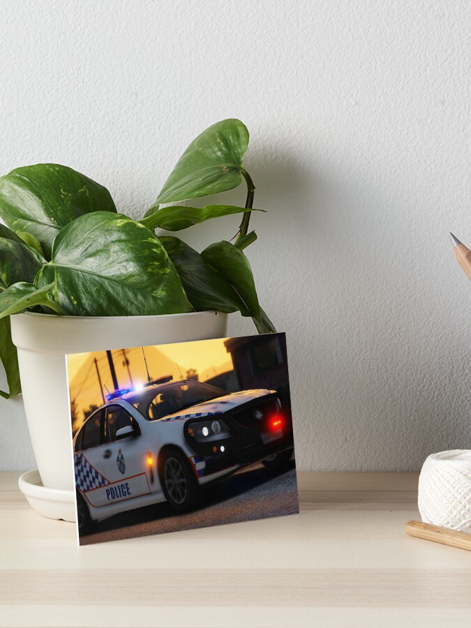 Thumbnail 1 of 2, Art Board Print, QPS Holden Commodore At Sunset designed and sold by darkmyre.