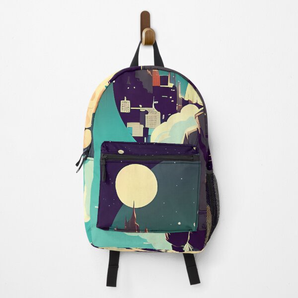 Item preview, Whispers of the Night - A Figure Captivated by a Cityscape designed and sold by GalihDA.