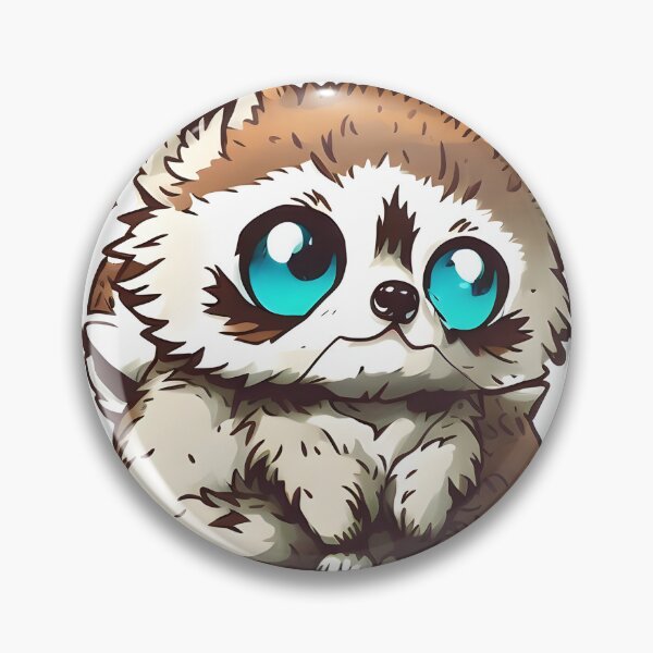 Item preview, Sad Raccoon with Blue Eyes designed and sold by SunobStickers.
