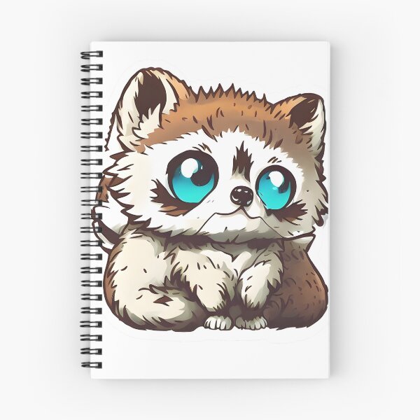 Item preview, Sad Raccoon with Blue Eyes designed and sold by SunobStickers.