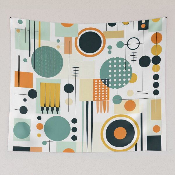 Item preview, Dots & Pens Midcentury Modern Abstract Art designed and sold by UnicornCool.