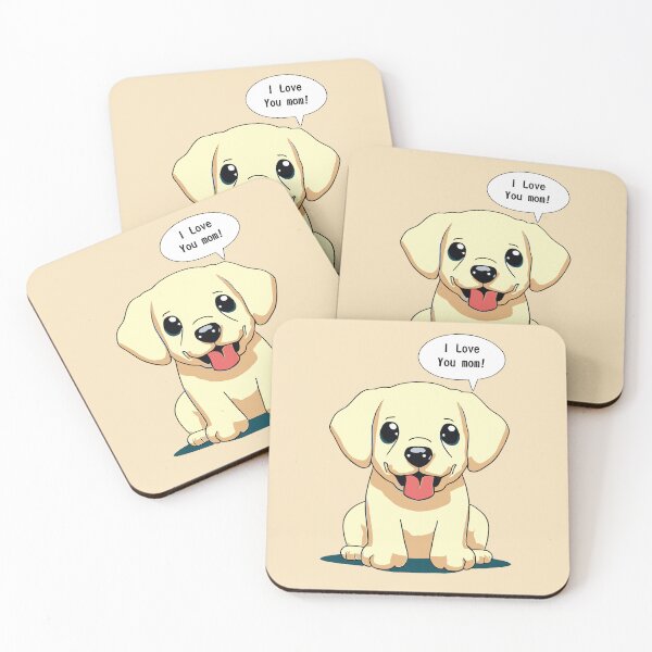 Item preview, I Love You Mom Labrador Puppy designed and sold by OgaJames.