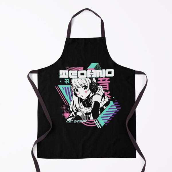 Item preview, TECHNO - Y2K Anime (pink/teal/white) designed and sold by Discothreadz.