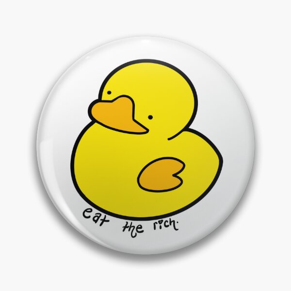 Item preview, Eat the Rich Rubber Duck designed and sold by smashcraftsyyc.