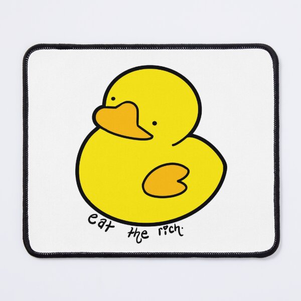Item preview, Eat the Rich Rubber Duck designed and sold by smashcraftsyyc.