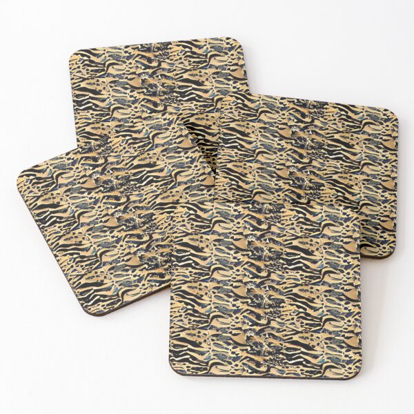 Item preview, Abstract Tan and Black Animal Pattern designed and sold by calibrit.
