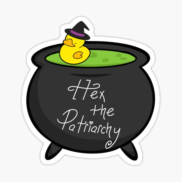 Item preview, Hex the Patriarchy Rubber Duck designed and sold by smashcraftsyyc.