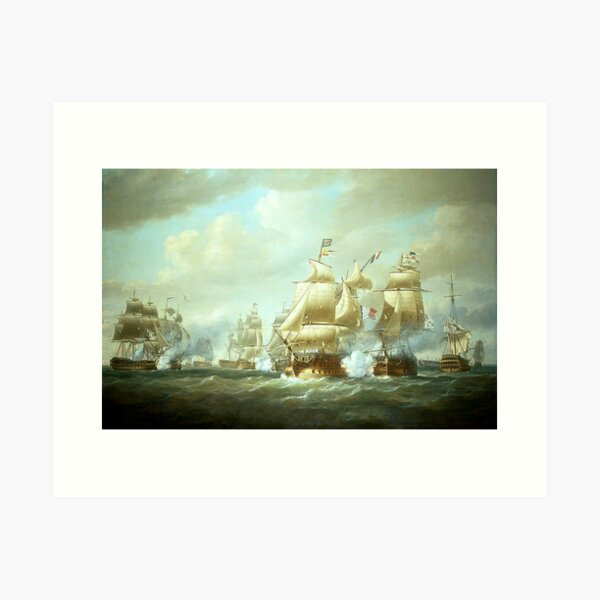 Item preview, 1806 - Napoleonic Wars - Battle of San Domingo - Naval Battles - Historical Art designed and sold by TheHappyK.