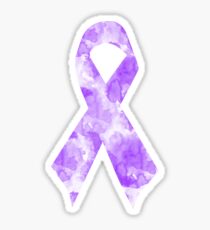 Purple Ribbon Sticker