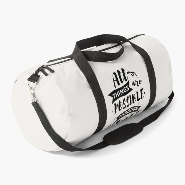 Item preview, All Things Are Possible Through Christ-Black by Bossy Cat Home designed and sold by BossyCatHome.
