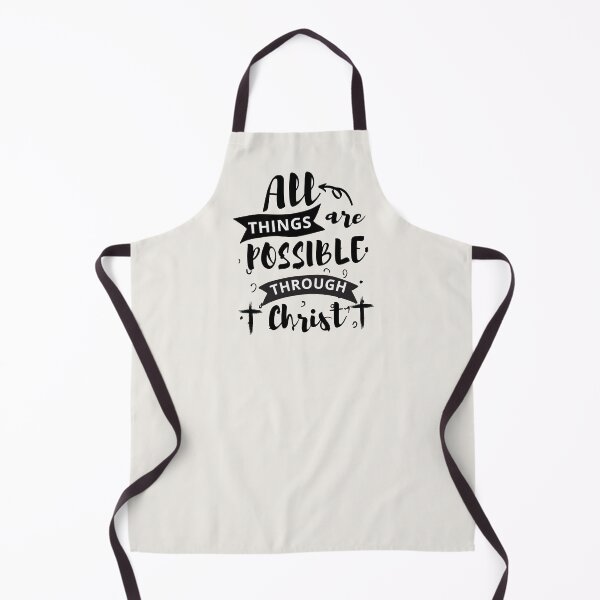 Item preview, All Things Are Possible Through Christ-Black by Bossy Cat Home designed and sold by BossyCatHome.