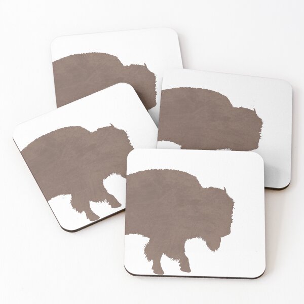 Item preview, Minimal Bison Silhouette - Scandinavian Nursery Decor - Animal Friends - For Kids Room - Brown designed and sold by Studio Grafiikka.