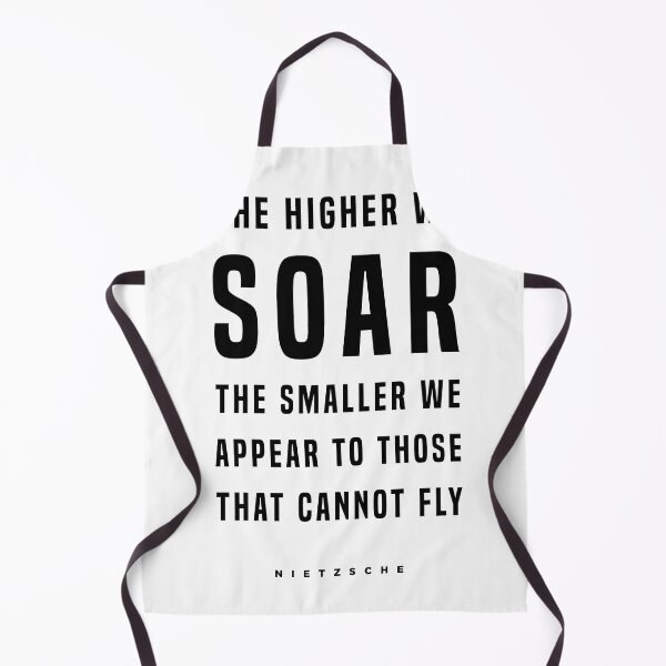 Item preview, Friedrich Nietzsche Quote - The Higher We Soar - Literature - Typography Print designed and sold by Studio Grafiikka.