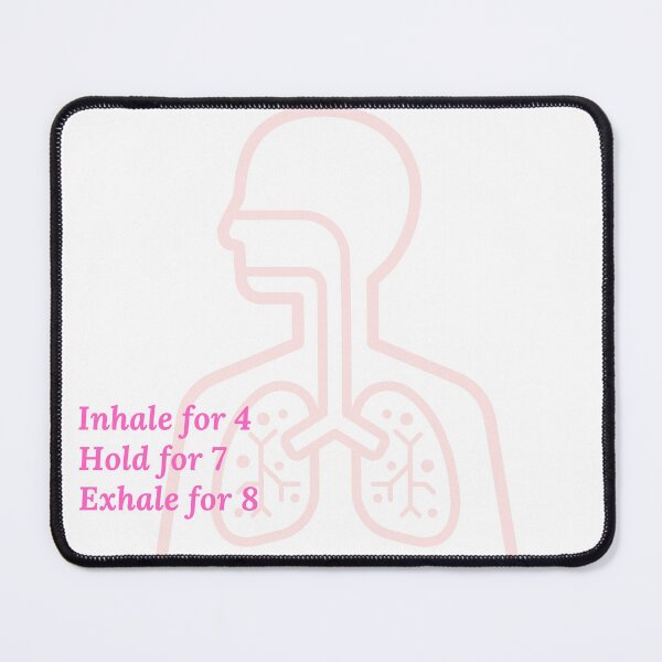 Item preview, Inhale for 4, Hold for 7, Exhale for 8 l Pink Lungs designed and sold by GabbyC03.