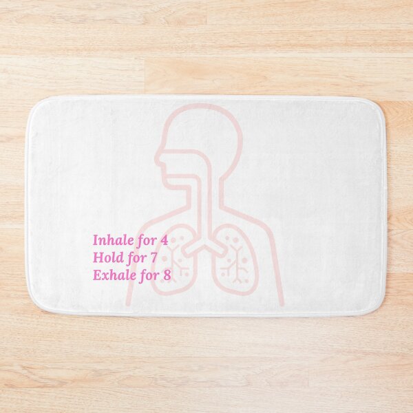 Item preview, Inhale for 4, Hold for 7, Exhale for 8 l Pink Lungs designed and sold by GabbyC03.