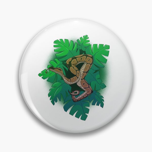 Item preview, Ball Python in Leaves designed and sold by Upbeat-Cryptid.