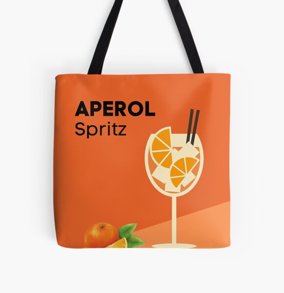 Aperol Spritz Cocktail-Design Allover-Print Tote Bag