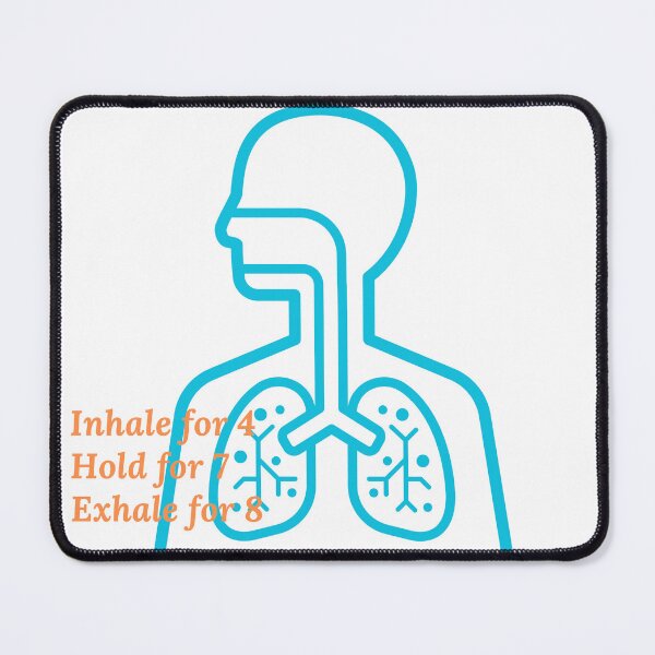 Item preview, Inhale for 4, Hold for 7, Exhale for 8 l Blue Lungs designed and sold by GabbyC03.