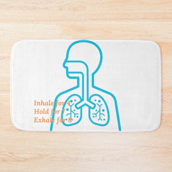 Item preview, Inhale for 4, Hold for 7, Exhale for 8 l Blue Lungs designed and sold by GabbyC03.