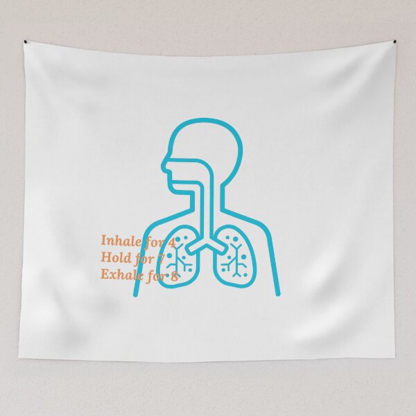 Item preview, Inhale for 4, Hold for 7, Exhale for 8 l Blue Lungs designed and sold by GabbyC03.