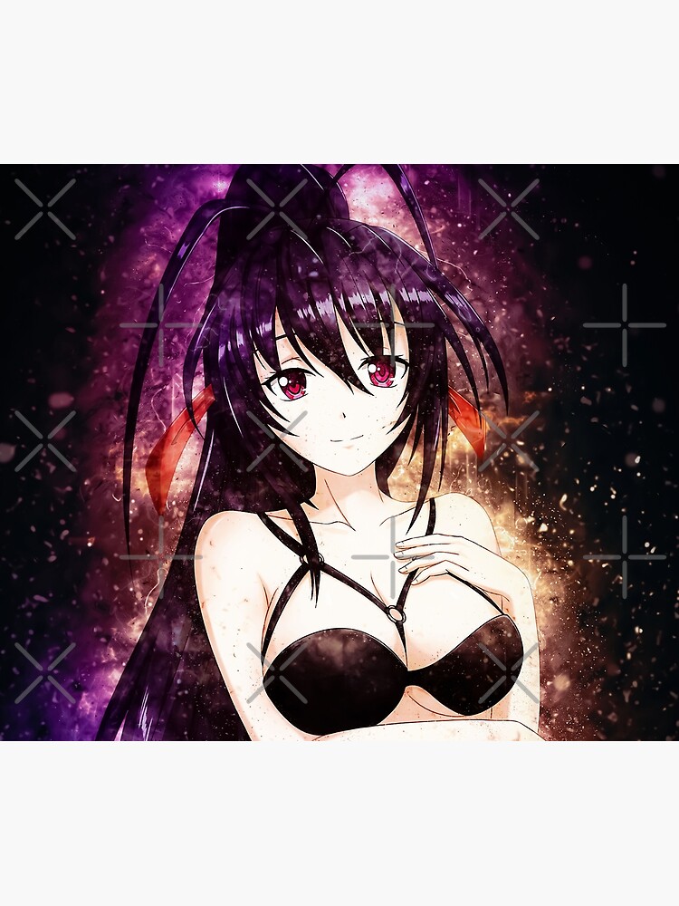 Akeno Himejima High School DxD Anime Girl Drawing Fanart Greeting Card for  Sale by Spacefoxart