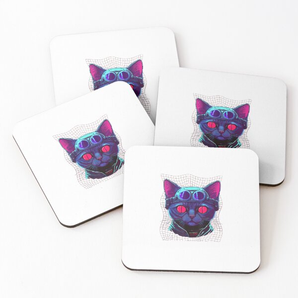 Item preview, Cat Kitty Cyber Punker designed and sold by vuhungbnz.