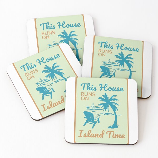 Item preview, This House Runs On Island Time designed and sold by VerraPriscilla.