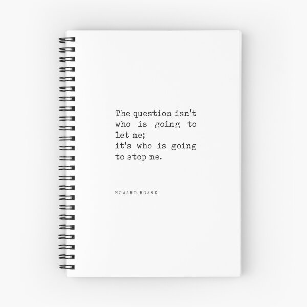 Item preview, The question isn't who is going to let me - Ayn Rand Quote - Literature - Typewriter Print designed and sold by Studio Grafiikka.