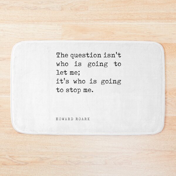 Item preview, The question isn't who is going to let me - Ayn Rand Quote - Literature - Typewriter Print designed and sold by Studio Grafiikka.
