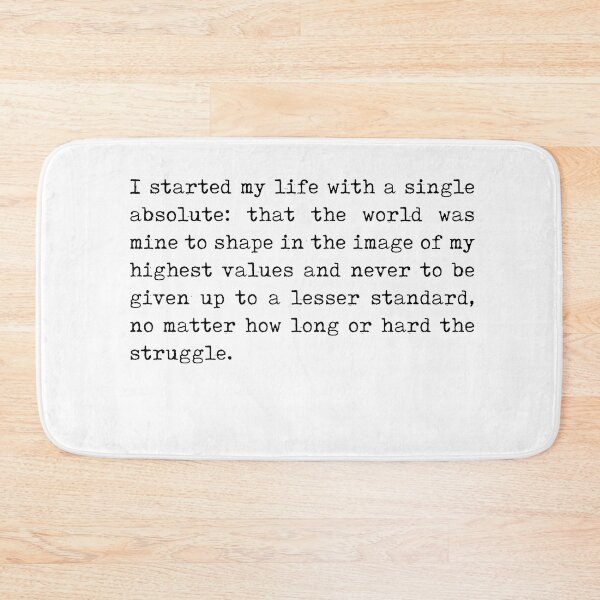 Item preview, I started my life with a single absolute - Ayn Rand Quote - Literature - Typewriter Print designed and sold by Studio Grafiikka.