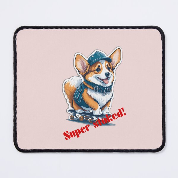 Item preview, Cute skater corgi designed and sold by FuzzieIntuition.