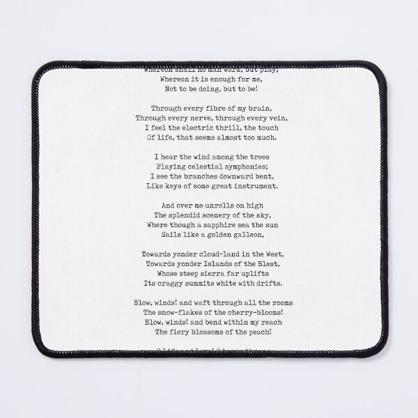 Item preview, A Day Of Sunshine - Henry Wadsworth Longfellow Poem - Literature - Typewriter Print 1 designed and sold by Studio Grafiikka.