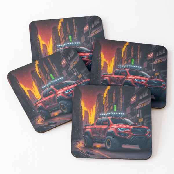 Item preview, Futuristic Sports/Monster 4x4 Pickup Truck in Modern city T-shirt Digital Art by BLACK DRAGON DIGITAL  designed and sold by Grin.