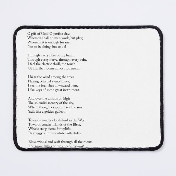 Item preview, A Day Of Sunshine - Henry Wadsworth Longfellow Poem - Literature - Typography Print 2 designed and sold by Studio Grafiikka.