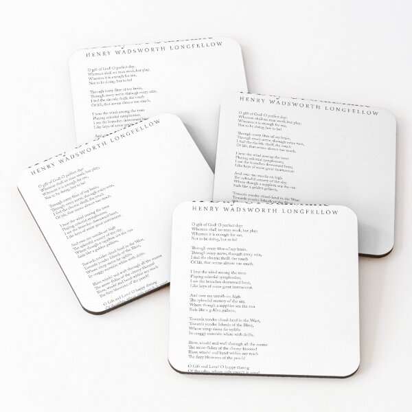 Item preview, A Day Of Sunshine - Henry Wadsworth Longfellow Poem - Literature - Typography Print 2 designed and sold by Studio Grafiikka.