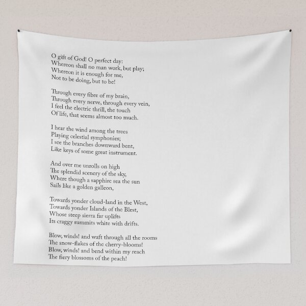 Item preview, A Day Of Sunshine - Henry Wadsworth Longfellow Poem - Literature - Typography Print 2 designed and sold by Studio Grafiikka.