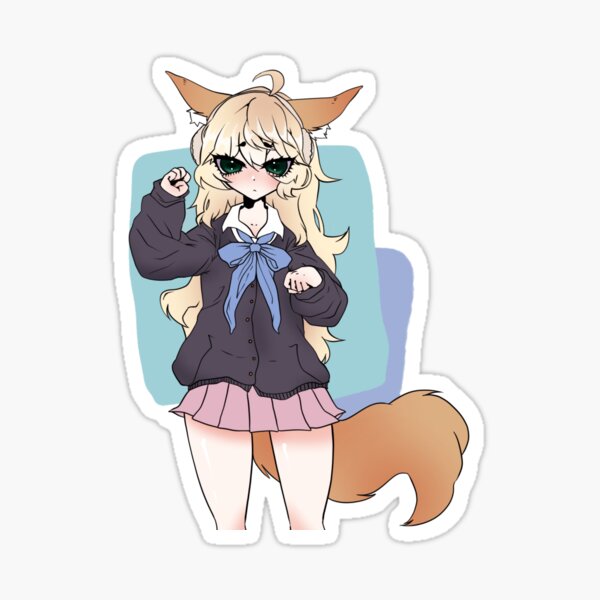 Chibi cute small girl in an over-sized hoodie with bear ears, anime,  drawing, icon on Craiyon